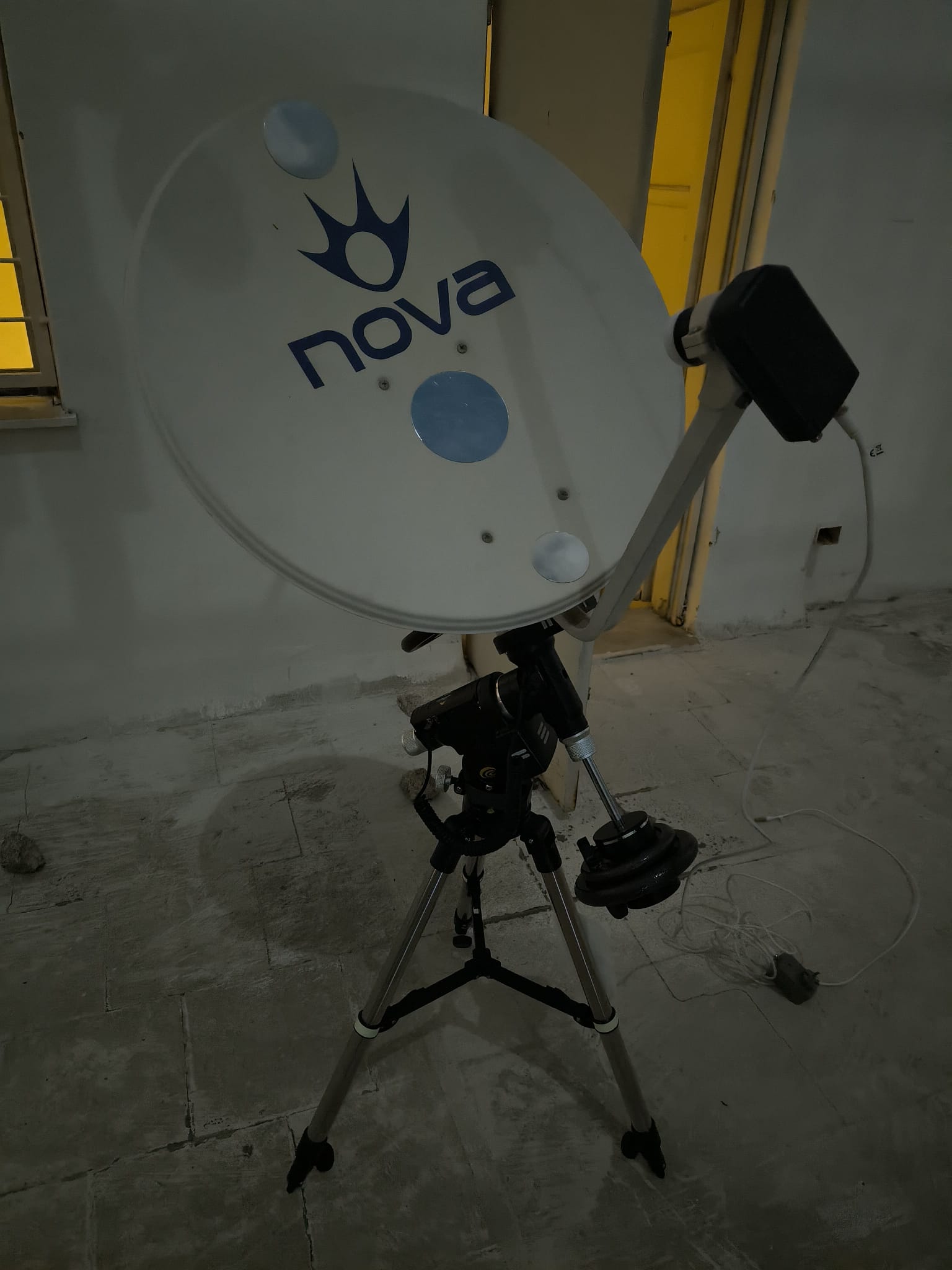 60-cm-Schüssel auf einer iExos-100 Montierung